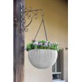 thumbnail image 5 of Keter Hanging Rattan Resin Planter Set of 2, White, 5 of 9