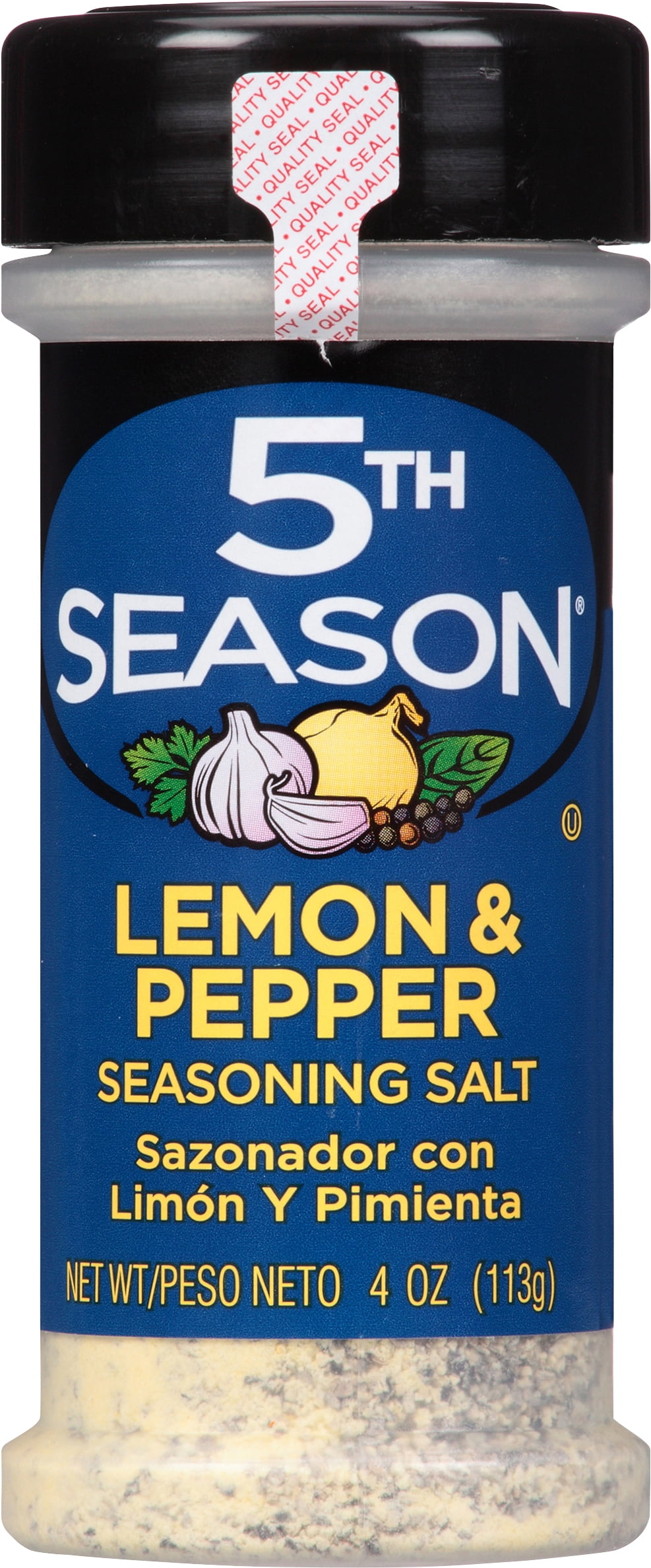 5th Season Lemon & Pepper Seasoned Salt 4.0 oz Granules