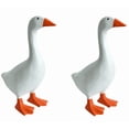 thumbnail image 3 of 2026 NEW Desk Goose 7 Inches Desktop Goose Statue with Magnetic Beak, Funny Office Decor & Cute Home Desk Decoration Gift for Women 2PCS, 3 of 9
