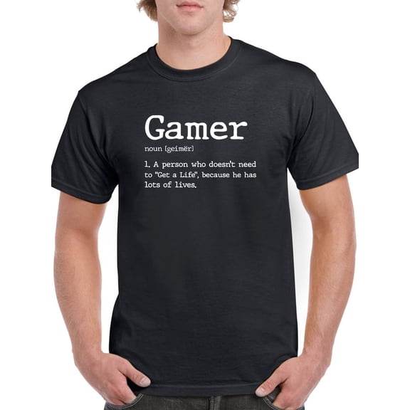Gamer�s Definition Men T-Shirt, Male XX-Large