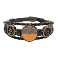 thumbnail image 1 of Pulsera Marina Tejida en Cuero Halloween Skull Cartoon, 1 of 4