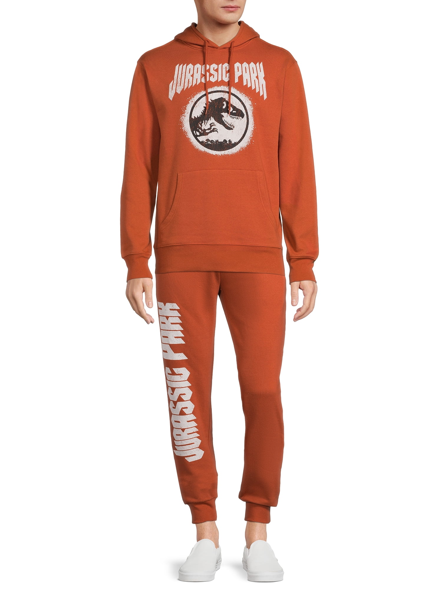 Jurassic Park Men's Rust Pullover Hoodie, Sizes S-3X