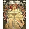 thumbnail image 1 of Tile Mural Kitchen Backsplash - Reverie - by Alphonse Mucha, 1 of 1