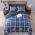 thumbnail image 5 of Amberspace Reversible Checkered 7-piece Bed in a Bag Comforter Set with Sheets,Indigo Blue,Queen, 5 of 7
