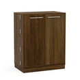 thumbnail image 4 of Boahaus Liverpool Modern Bar Cabinet, Wine Storage, 2 Doors, 1 Drawer, Brown, 4 of 5