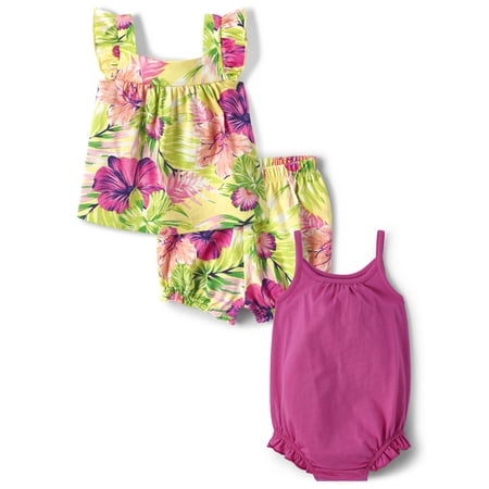 

The Children s Place Baby Girl Floral 3-Piece Set Sizes 0-24 Months