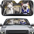 thumbnail image 2 of 3D French Bulldog Design Car Sunshade For Dog Lovers, 2 of 6