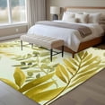 thumbnail image 4 of Spring Leaves Large Area Rugs 5x8 ft Watercolor Yellow Green Leaf Plant Branch Washable Rug Non Slip Indoor Carpet Absorbent Floor Mat for Living Room Bedroom Dining Room, 4 of 9