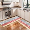 thumbnail image 3 of Kitchen Rugs Sets Of 2,Colorful Geometric Striped Pattern Anti Fatigue Kitchen Mat Rugs Non Slip Washable,Decorative Kitchen Floor Mats for Kitchen,Sink,Laundry,17"X47", 3 of 5