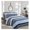 Navy Orange, variant on Navy Blue Brown Tan Plaid Striped 100% Cotton Reversible Quilt Bedding Set, All-Season Coverlet Bedspread (Denim Patchwork, Twin - 2 piece)