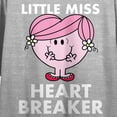 thumbnail image 6 of Mr. Men And Little Miss Meme Little Miss Heartbreaker Crew Neck Short Sleeve Athletic Heather Women's Crop Top-Small, 6 of 7