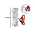 thumbnail image 3 of Nsxcdh Reflective Tent Guyline Windproof Rope with Adjust Buckles 16.4ft Length 4mm Dia,High Tensile Strength,Aluminum Triangle Tensioner,Camping Hiking Backpacking,Tarp Tent Setup Outdoor Gear, 3 of 6