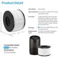 thumbnail image 2 of BS-03 True HEPA Replacement Filter for PARTU BS-03 Air Purifier Part U, Part X and Slevoo BS-03 HEPA Air Purifier, 3-in-1 filtration with H13 True HEPA Filter, Activated Carbon Filter, Pack of 2, 2 of 7