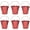 Red, variant on Galvanized Tin Metal Buckets with Handle, 6 Pack 5.91 Inch Iron Pail, Easter Bucket,Pencil Holder and Flower Pots,Craft Supply Holders for Events,School Storage and Party (Silver)