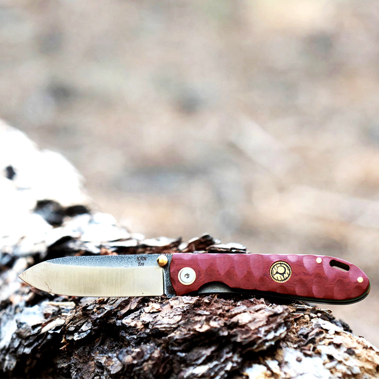 Kam Knife - Folding Knife BÖHLER Stainless Steel N690 with 3.14" Blade EDC Knife; Micarta Handle Camping Knife; Small Hunting Knife Perfect for Outdoors and Hiking