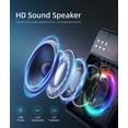 thumbnail image 3 of Máquina de karaoke portátil NBKLS con micrófono inalámbrico Bluetooth 2, 3 of 7