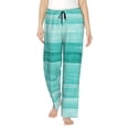 thumbnail image 1 of Fotbe Teal Turquoise Pantalones de Pijama para Mujer, Pantalones de Dormir, Pantalones Pj con Cordón y Bolsillos-XX-Large, 1 of 6