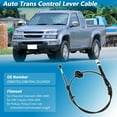thumbnail image 2 of Unique Bargains No.25800701 Cable de Cambio de Marcha Automático para Chevrolet Colorado 2004-2008 para GMC Canyon 2004-2008 Pickup Conjunto de Palanca de Selector A/T No.15867641/15124555, 2 of 7
