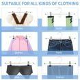 thumbnail image 4 of Topekada 16 Pack Pants Hangers Space Saving, 13 Inch Hangers with Clips, Stackable Skirt Hangers, Non Slip Metal Clothes Hangers for Shorts, Skirt, Jeans, 4 of 8