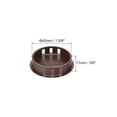 thumbnail image 2 of Uxcell 64PCS 42mm Tapones de Agujero de Plástico Marrón, Tapas de Agujero de Panel Tipo Flush, 2 of 6