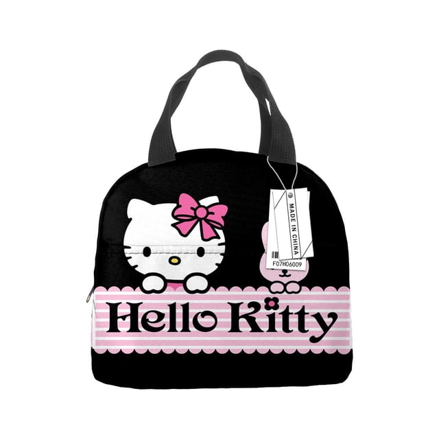 Hello Kitty Bolsa de almuerzo de gran capacidad Bolsa de almuerzo de trabajo Bolsa de almuerzo impermeable Caja de almuerzo Bolsa aislada