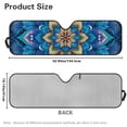 thumbnail image 3 of FUIALDOLG Car Windshield Sun Shade Blue Mandala Flower Windshield Cover Automotive Interior Protection Front Window Sun Visor Protector Blocks UV Rays Keep Your Vehicle Cool, 3 of 7