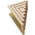 thumbnail image 6 of 11"W x 22"D x 33"H Classic Landon Rough Cedar Woodgrain TimberThane Corbel, Primed Tan, 6 of 6