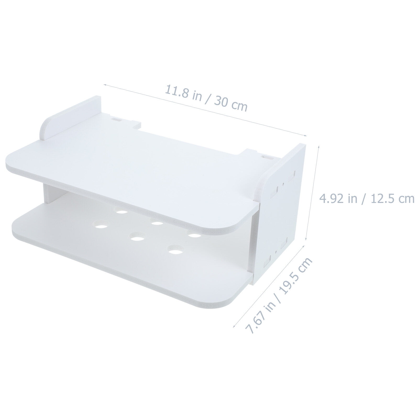 1 Set of Wall Mount Floating Shelf Projector Shelf Router Wall Hanging