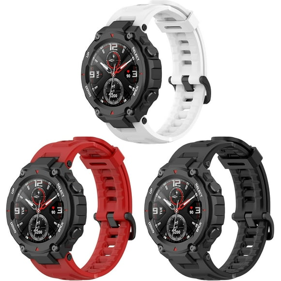 MYKOMI 3Pack T-Rex Pro Band Compatible with Amazfit T-Rex Pro Bands Smartwatch Accessory