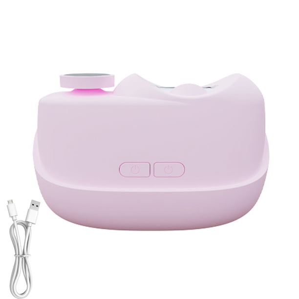 Guardurnaity Cortaúñas eléctrico automático ABS con luz LED para un cuidado rápido y eficiente de las uñas. Juegos de manicura rosa