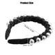 thumbnail image 4 of diadema con cinta trenzada de perlas sintéticas, diadema de moda para mujer, negro, 0,79 pulgadas de ancho, 4 of 7