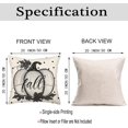 thumbnail image 6 of Fall Pumpkin Pillow Covers 20x20 Inch Black and White Polka Dot Pumpkin Autumn Maple Leaves Throw Pillow Cases Harvest Thanksgiving Halloween Holiday Cushion Cover for Sofa Couch, 6 of 6