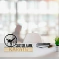 thumbnail image 4 of Handmadetneonsign Custom Karate Desk Name Plate, Karate Metal Nameplate For Desk, Desk Nameplate, 4 of 4