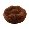 thumbnail image 4 of Labymos Blusea Soft Plush Round Pet Bed Cat Soft Bed Cat Bed for Cats Small, 4 of 8