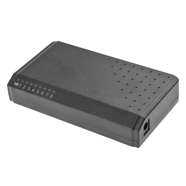 Inyector Conmutador PoE 8 Puertos 6+2 Alimentación A Través Ethernet Sin Adaptador Corriente