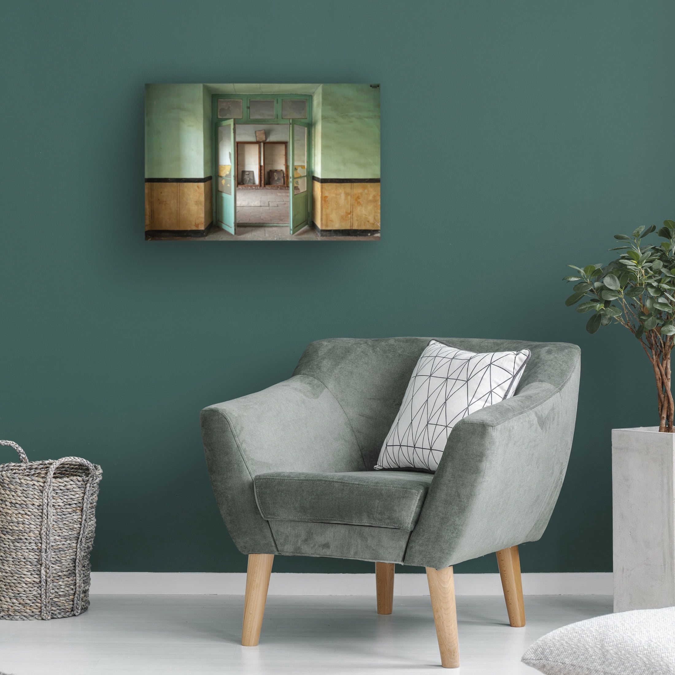 Canvas Wall Art - Amir Masoud Arabshshi 'Two Lives,One End' Wall Art for Living Room, Bedroom, or Office D?cor by Trademark Fine Art - 24 x 16 Inches
