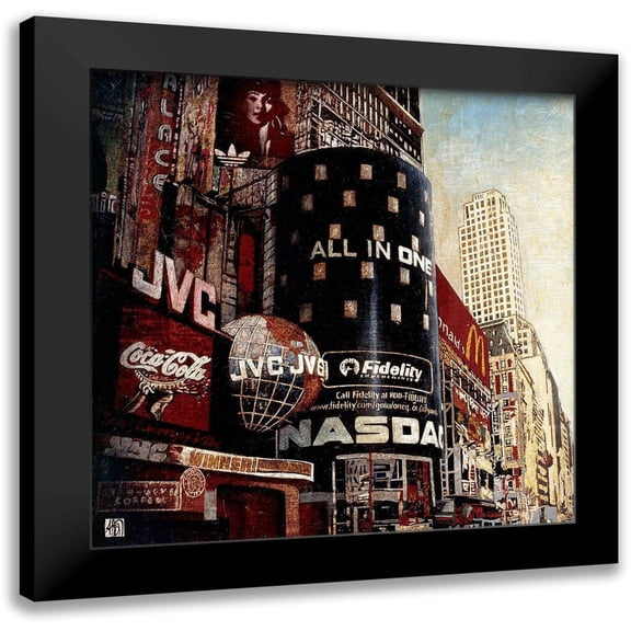 Arietti, Fabienne 12x12 Black Modern Framed Museum Art Print Titled - Nasdac Connection