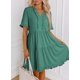 thumbnail image 3 of Vestido Dokotoo Primavera-Verano para Mujer con Cuello en V Lake Blue L, 3 of 4