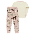 thumbnail image 2 of LazyOne Warm Long-Sleeve PJ Sets for Girls and Boys, Wild & Free, Funny Animal Kids' Pajama Sets, 2 of 7