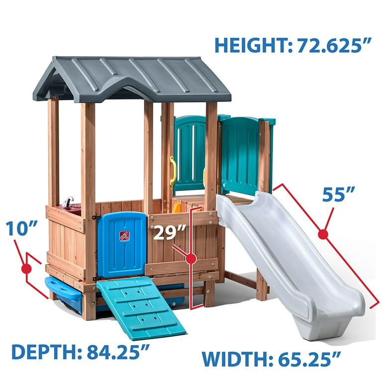 Step2 Woodland Adventure Playhouse Slide Walmart
