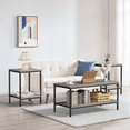 thumbnail image 3 of JOZ 3-Piece Coffee Table Set for Living Room, End Table Set with Storage, Includes 1 Coffee Table and 2 End Tables, Rock Gray, 3 of 8