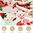 thumbnail image 4 of Strawberry Throw Blanket, Cute Fluffy Blanket for Couch or Bed, Super Soft Small Blanket Birthday Gift for Women or Kids, Pink 40x50 inches, 4 of 13