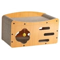 thumbnail image 3 of Rascador para gatos, cama rascadora para gatos, práctico juguete de doble capa con para jugar, evita daños en los muebles, juguete para gatitos 56 cm x 29 cm x 32 cm, 3 of 10
