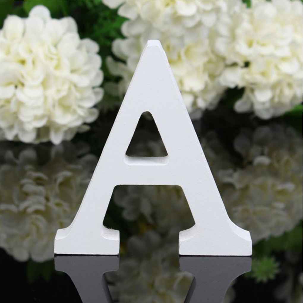 Floridivy 26 Large Wooden Letters Alphabet Wall Hanging Wedding Party Home Shop Decoration 