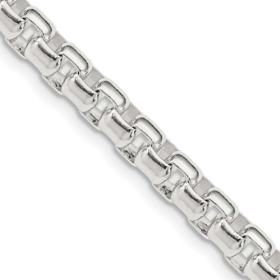Sterling Silver Round Box Chain 24"