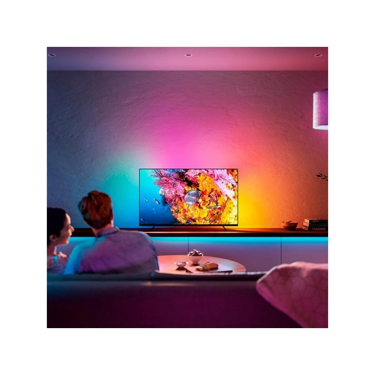 Philips Hue 75 Smart TV Light Strip - White and Color Ambiance LED  Color-Changing TV BackLight - Sync with TV, Music, and Gaming - Requires  Bridge