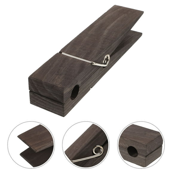 GOOHOCHY  Wooden Towel Rack Bathroom Bathrooms over The Door Washcloths Holder