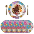 thumbnail image 5 of Ryvnso Sunflowers Round Plate Mats Dining Table Placemat Set of 4 for Holiday Decoration, 5 of 7