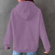 thumbnail image 4 of HongQid Womens Hoodies Casual Long Sleeve Drawstring Waffle Pullover Tops Loose Hooded Sweatshirt with Pocket, 4 of 4