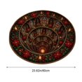 thumbnail image 2 of 3D Illusion Christmas Rugs,23.62" Optical Illusion Round Mat, Machine Washable, Velvet Christmas Decor, Living Room & Bedroom, Festive Holiday Decor(E), 2 of 6